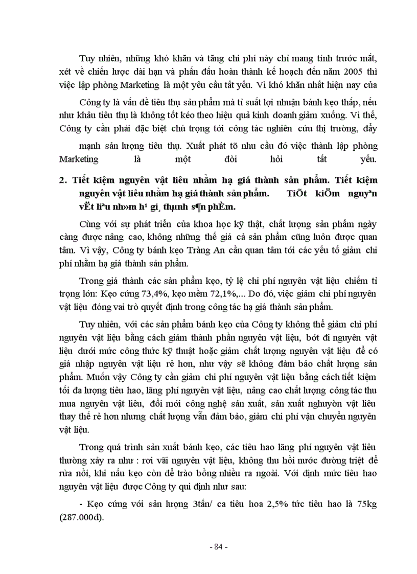 image for page Hiệu quả sản xuất kinh doanh của Công ty Bánh kẹo Tràng An