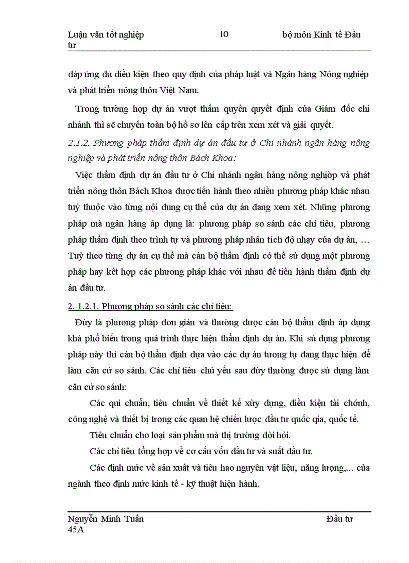image for page Nâng cao chất lượng công tác thẩm định tài chính dự án đầu tư tại Chi nhánh ngân hàng nông nghiệp và phát triển nông thôn Bách Khoa