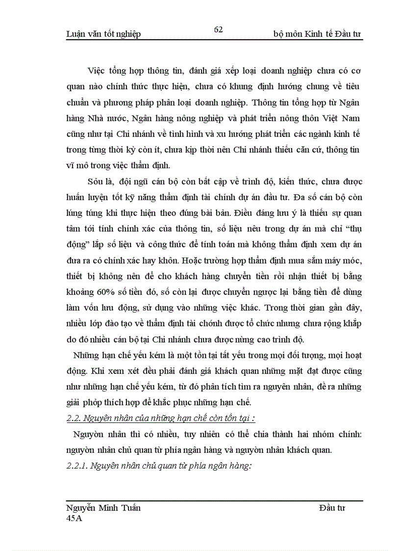 image for page Nâng cao chất lượng công tác thẩm định tài chính dự án đầu tư tại Chi nhánh ngân hàng nông nghiệp và phát triển nông thôn Bách Khoa
