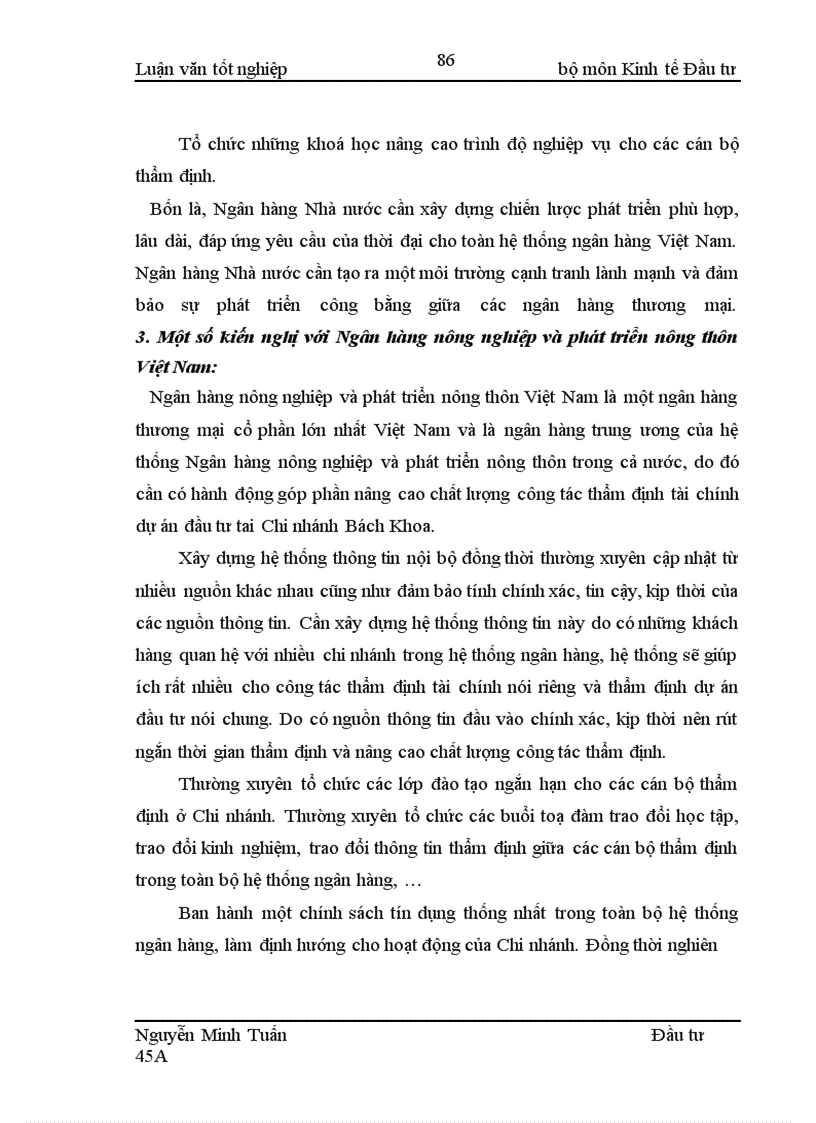 image for page Nâng cao chất lượng công tác thẩm định tài chính dự án đầu tư tại Chi nhánh ngân hàng nông nghiệp và phát triển nông thôn Bách Khoa