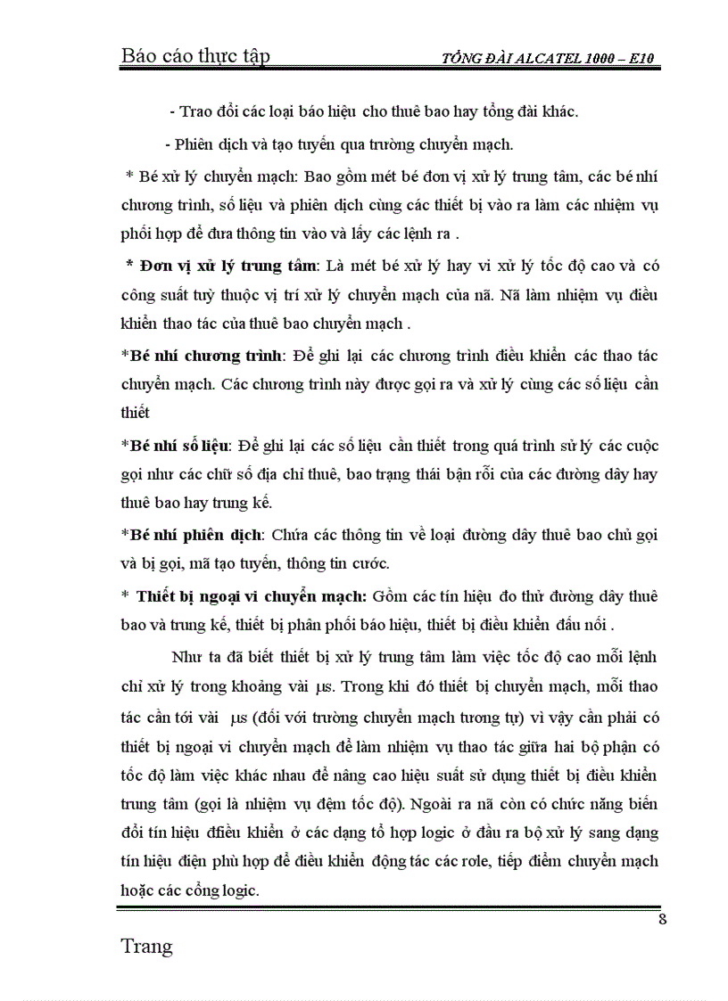 image for page Thực tập Tổng đài ALCATEL 1000 – E10