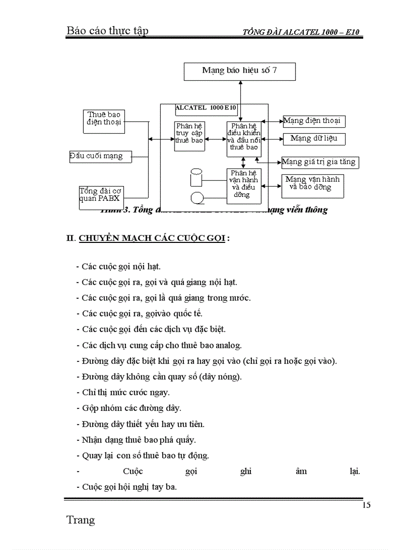 image for page Thực tập Tổng đài ALCATEL 1000 – E10