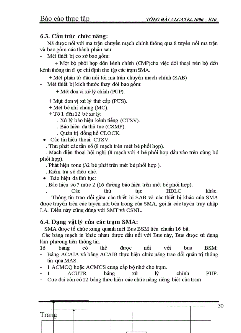 image for page Thực tập Tổng đài ALCATEL 1000 – E10