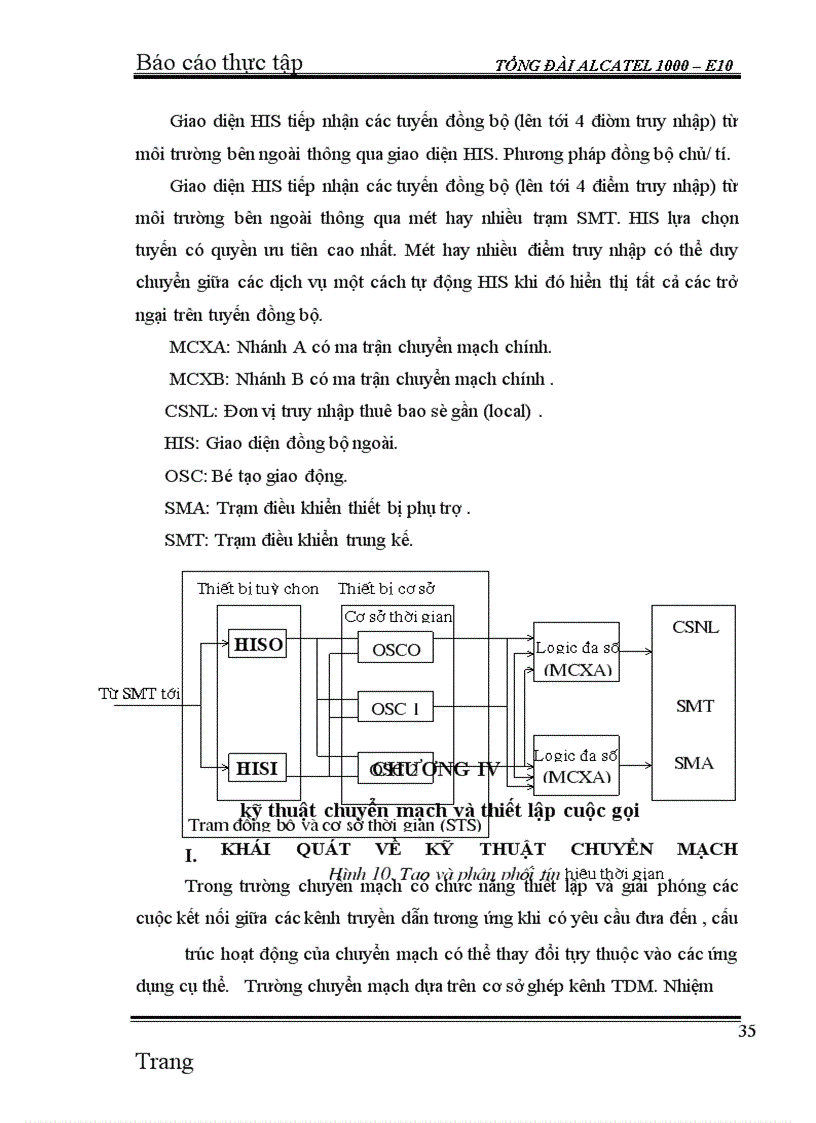 image for page Thực tập Tổng đài ALCATEL 1000 – E10