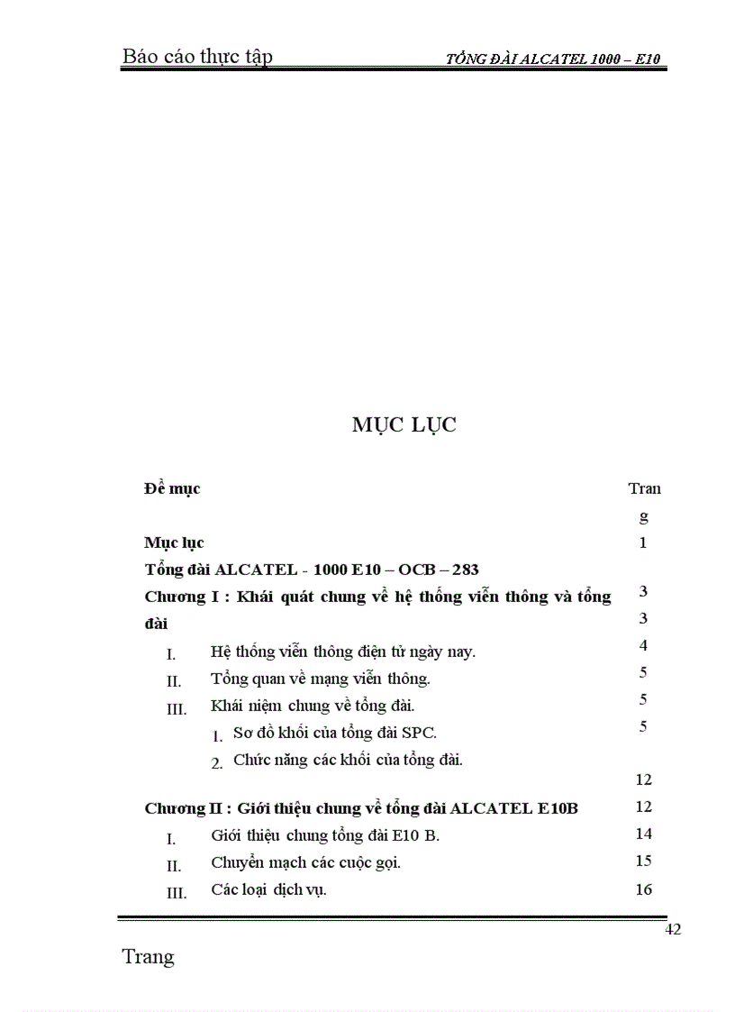 image for page Thực tập Tổng đài ALCATEL 1000 – E10