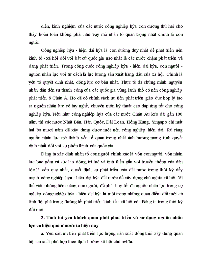image for page Phát triển và sử dụng nguồn nhân lực trong sự nghiệp công nghiệp hóa - hiện đại hóa của việt nam hiện nay