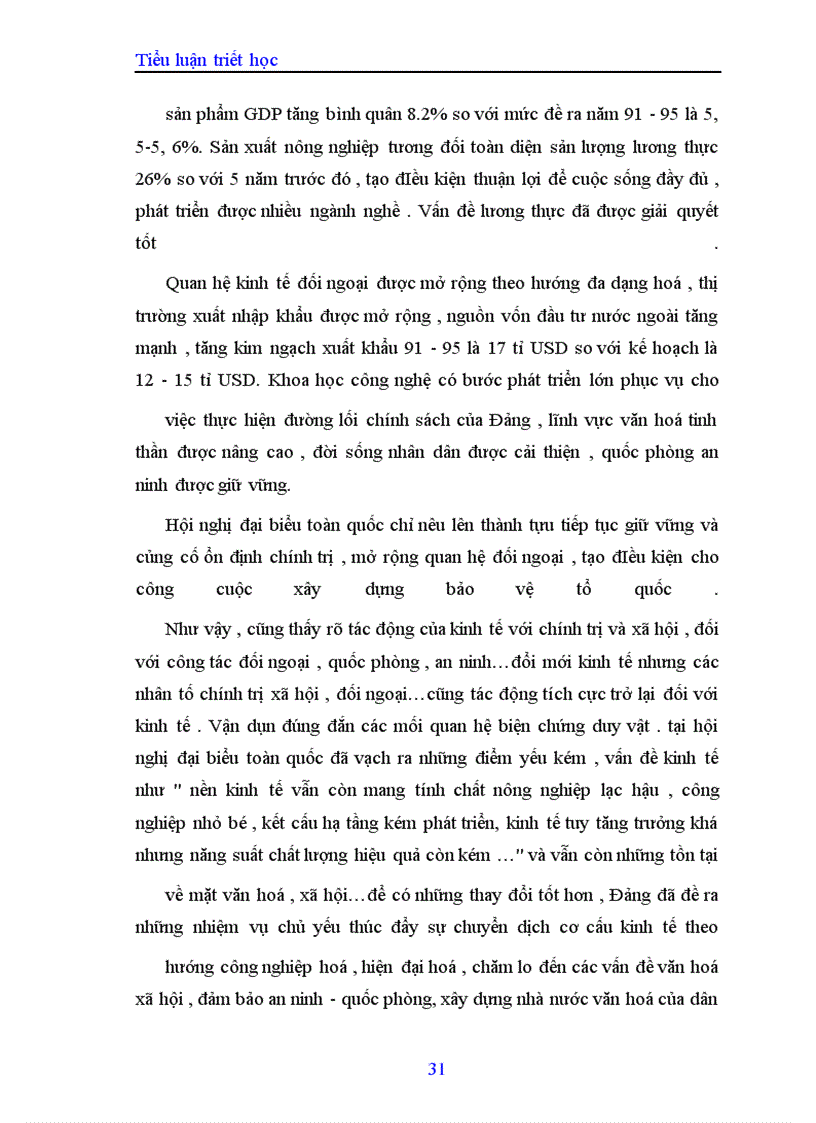 image for page Mối quan hệ giữa vật chất và ý thức trong việc xây dựng nền kinh tế mới hiện nay ở nước ta