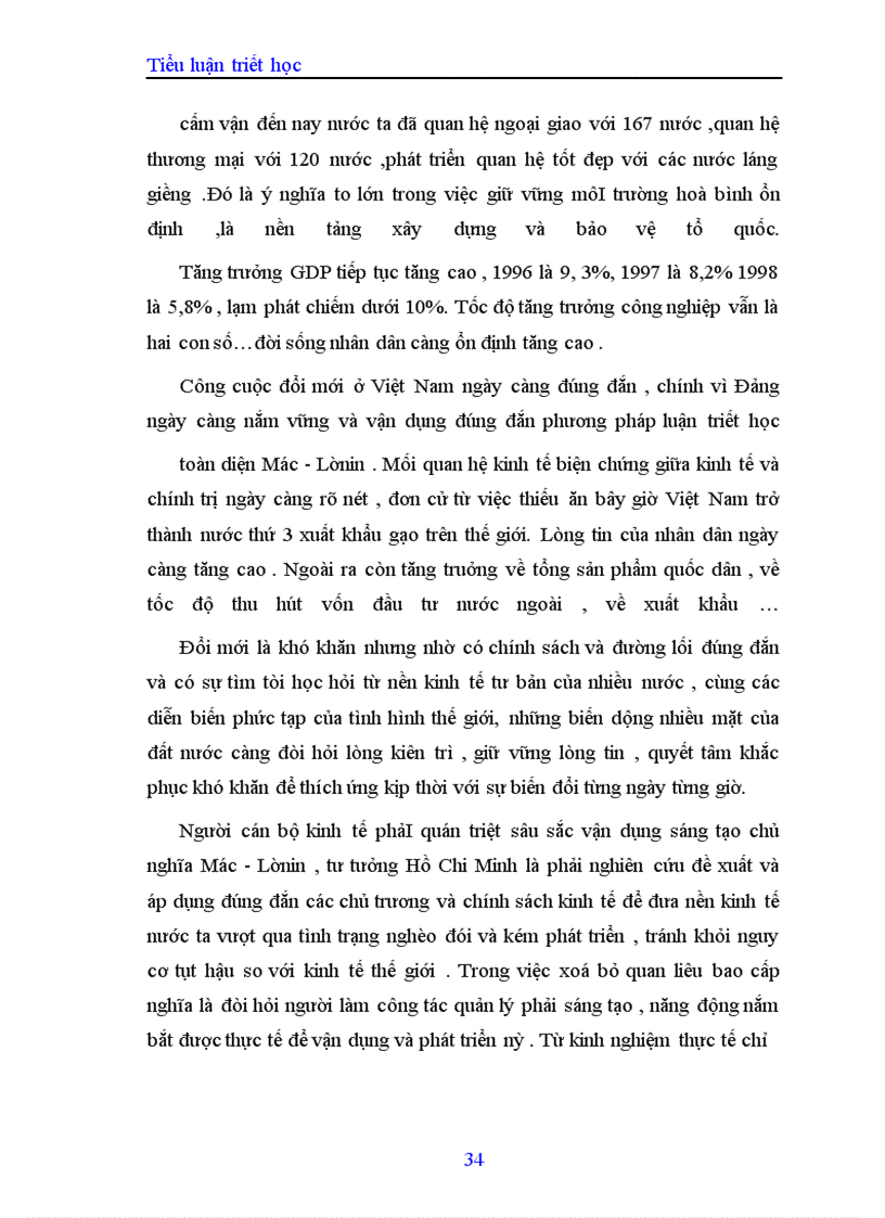 image for page Mối quan hệ giữa vật chất và ý thức trong việc xây dựng nền kinh tế mới hiện nay ở nước ta