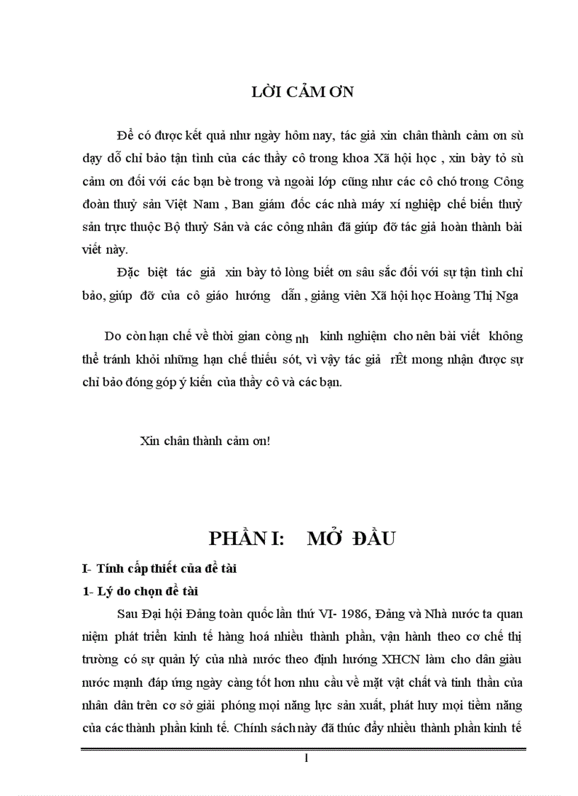 image for page Ảnh hưởng của điều kiện lao động tới sức khoẻ của công nhân lao động nữ trong ngành chế biến thuỷ sản