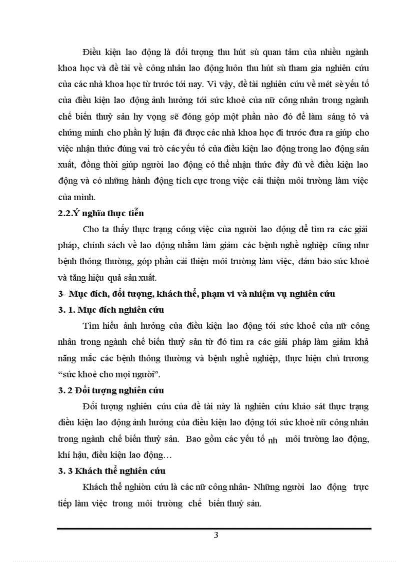 image for page Ảnh hưởng của điều kiện lao động tới sức khoẻ của công nhân lao động nữ trong ngành chế biến thuỷ sản