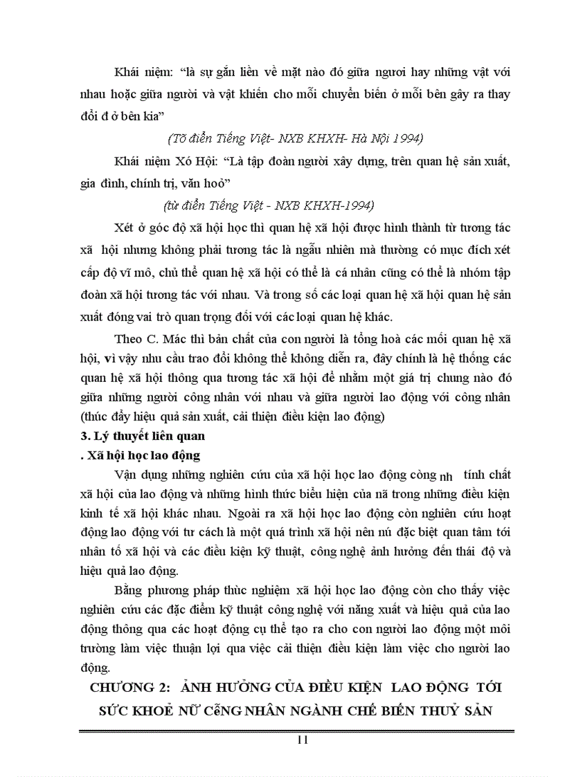 image for page Ảnh hưởng của điều kiện lao động tới sức khoẻ của công nhân lao động nữ trong ngành chế biến thuỷ sản
