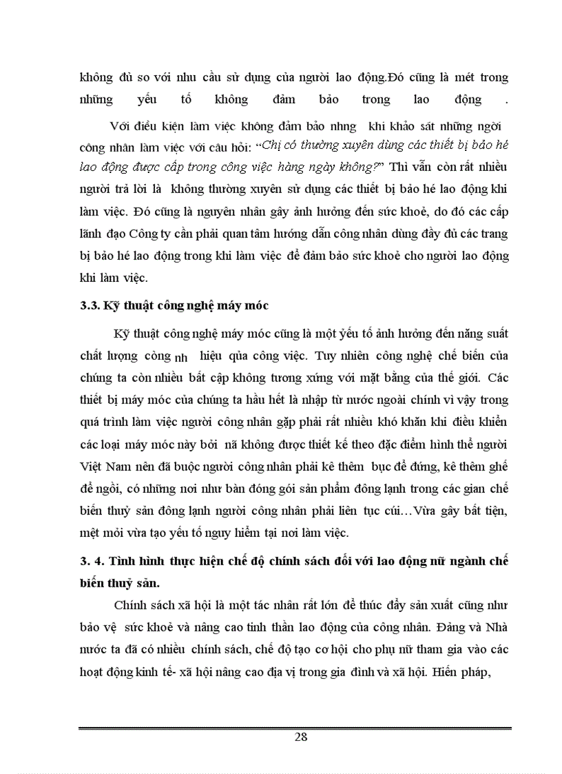 image for page Ảnh hưởng của điều kiện lao động tới sức khoẻ của công nhân lao động nữ trong ngành chế biến thuỷ sản
