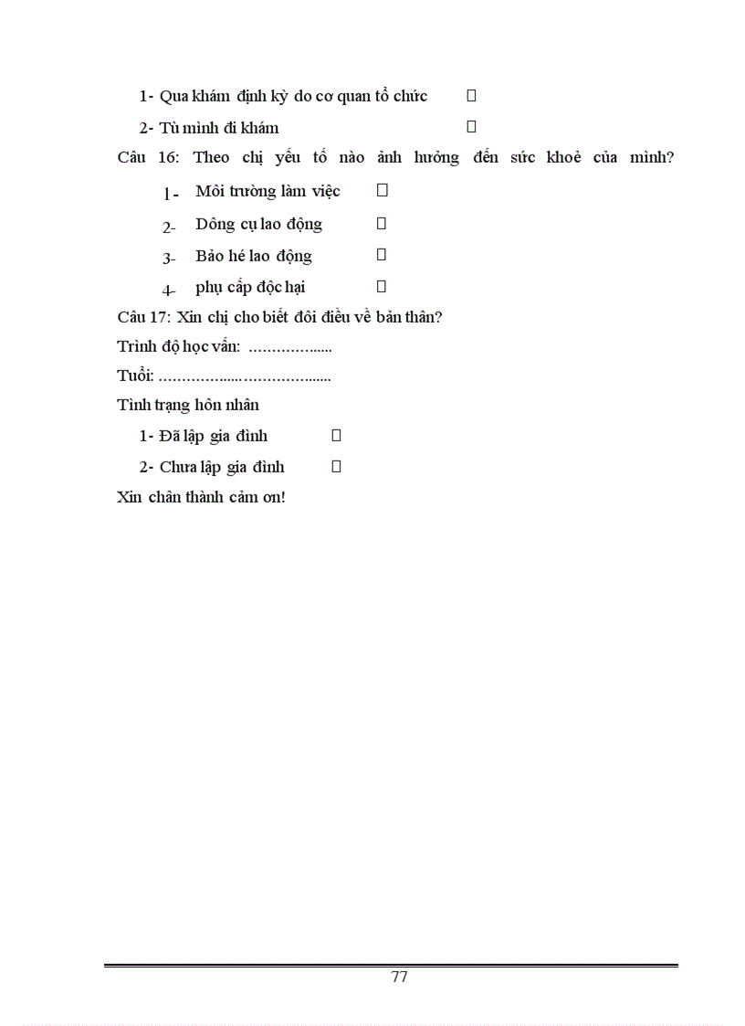 image for page Ảnh hưởng của điều kiện lao động tới sức khoẻ của công nhân lao động nữ trong ngành chế biến thuỷ sản