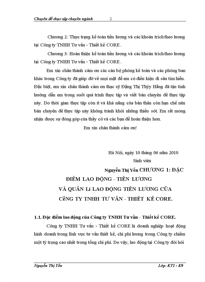 image for page Hoàn thiện công tác kế toán tiền lương và các khoản trích theo lương tại Công ty TNHH Tư vấn – Thiết kế CORE