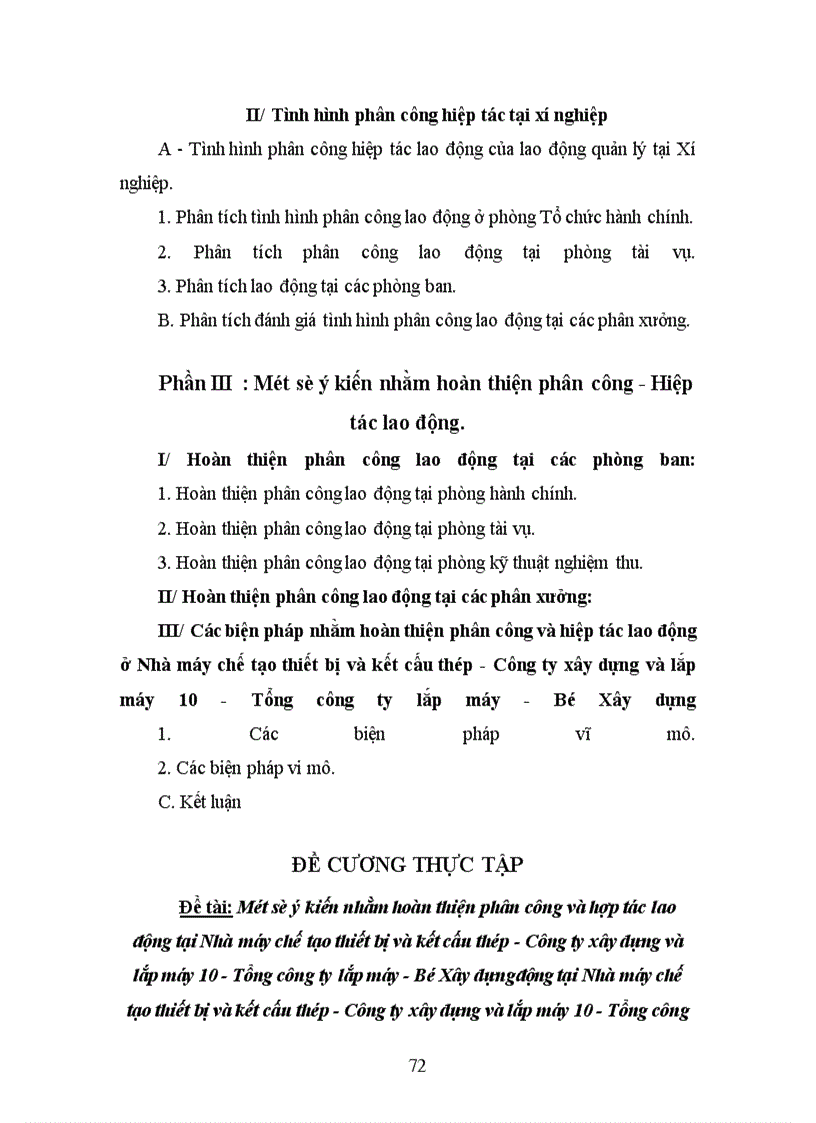 image for page Một số ý kiến nhằm hoàn thiện phân công và hợp tác lao động tại Nhà máy chế tạo thiết bị và kết cấu th