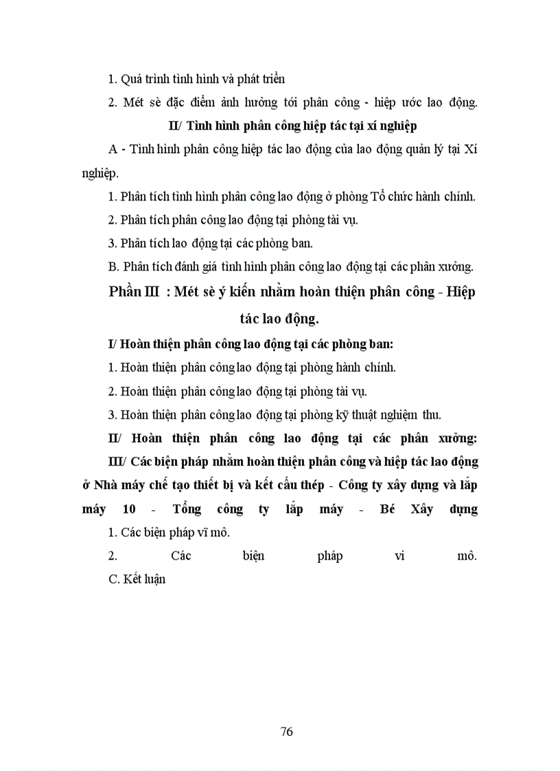 image for page Một số ý kiến nhằm hoàn thiện phân công và hợp tác lao động tại Nhà máy chế tạo thiết bị và kết cấu th