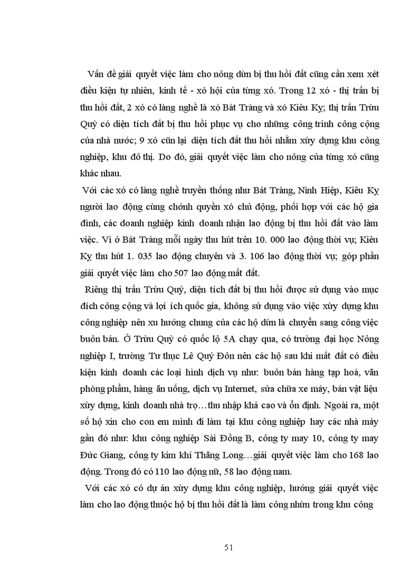 image for page Giải pháp tạo việc làm cho nông dân bị thu hồi đất nông nghiệp trên địa bàn huyện Gia Lâm