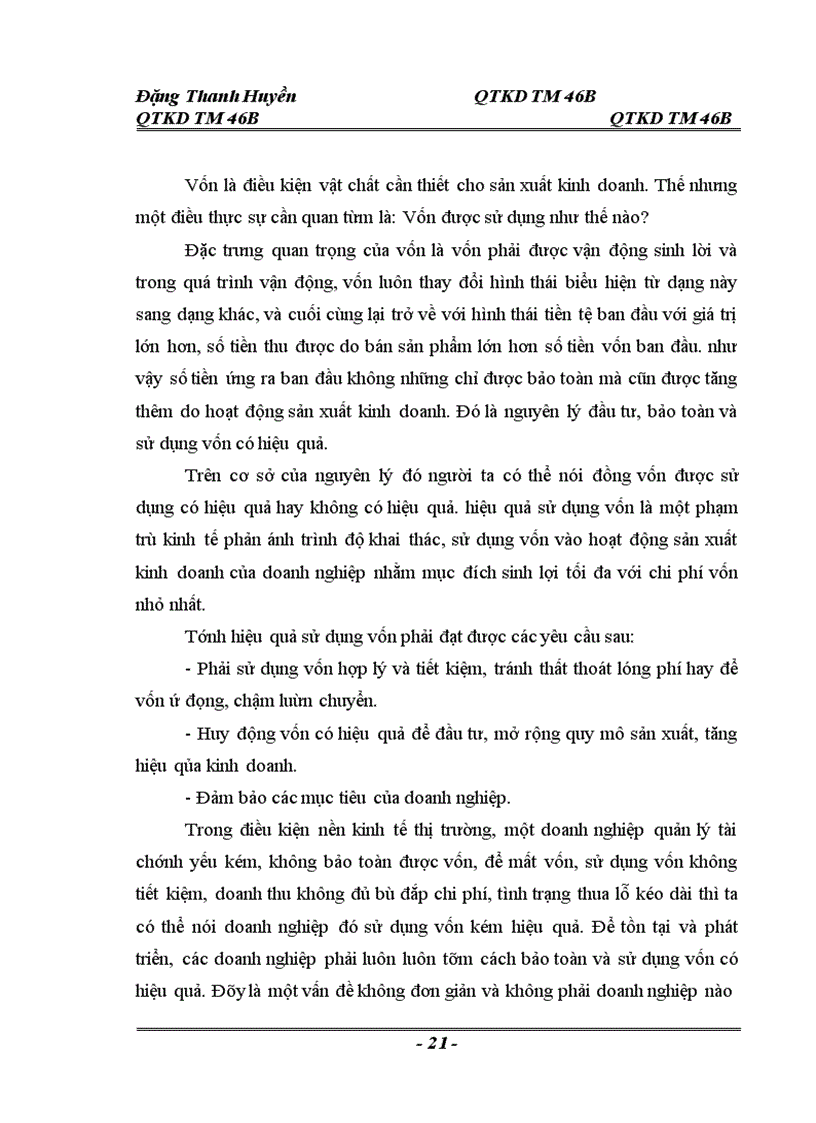 image for page Thực trạng và một số giải pháp nâng cao hiệu quả sử dụng vốn tại Công ty cổ phần lương thực Hà Sơn Bình