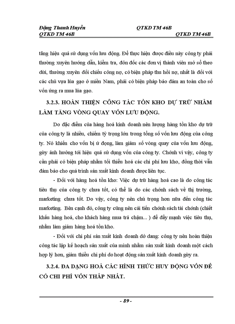 image for page Thực trạng và một số giải pháp nâng cao hiệu quả sử dụng vốn tại Công ty cổ phần lương thực Hà Sơn Bình