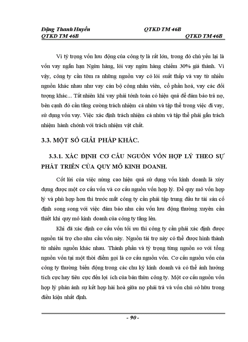 image for page Thực trạng và một số giải pháp nâng cao hiệu quả sử dụng vốn tại Công ty cổ phần lương thực Hà Sơn Bình