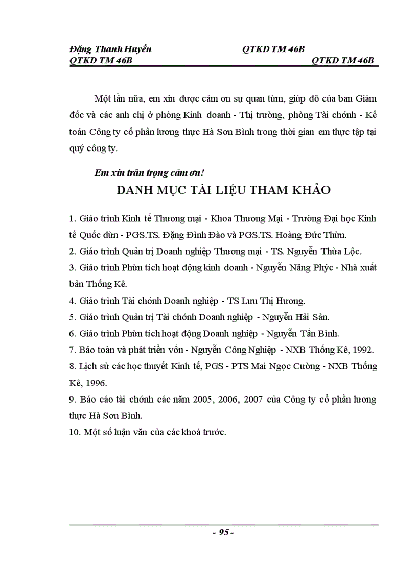 image for page Thực trạng và một số giải pháp nâng cao hiệu quả sử dụng vốn tại Công ty cổ phần lương thực Hà Sơn Bình