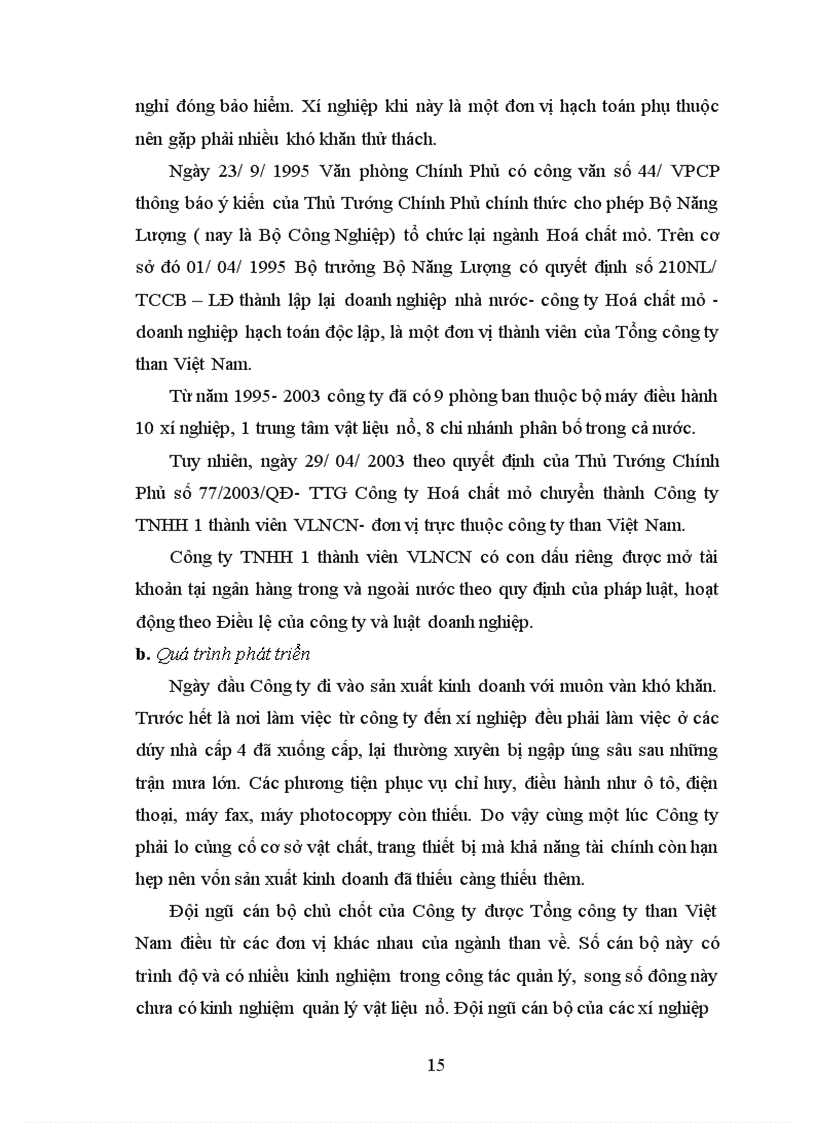 image for page Nâng cao hiệu quả đào tạo và phát triển nguồn nhân lực của Công ty Vật liệu nổ công nghiệp