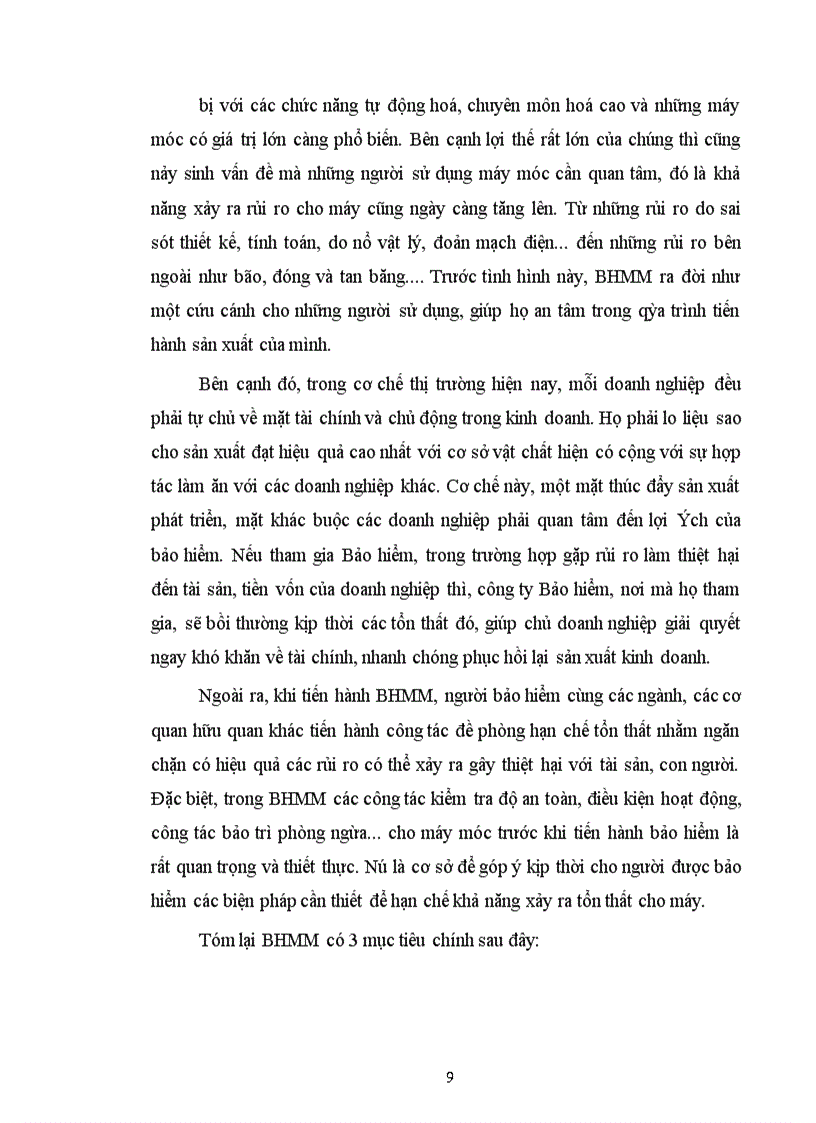 image for page Tình hình triển khai nghiệp vụ bảo hiểm máy móc ở Công ty bảo hiểm Hà Nội thời gian qua và phương hướng phát triển cho giai đoạn tới