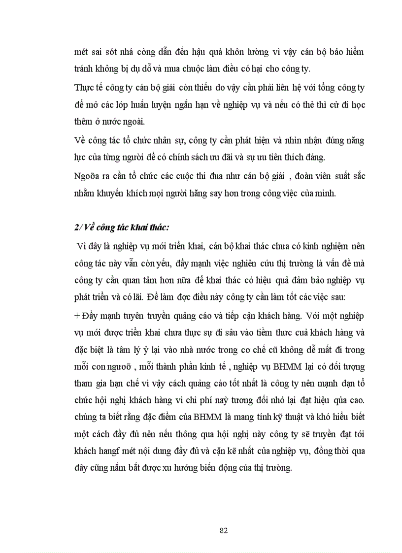 image for page Tình hình triển khai nghiệp vụ bảo hiểm máy móc ở Công ty bảo hiểm Hà Nội thời gian qua và phương hướng phát triển cho giai đoạn tới