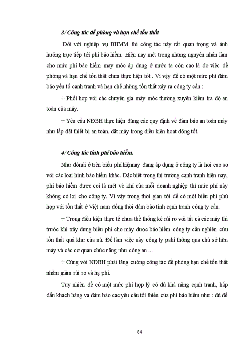 image for page Tình hình triển khai nghiệp vụ bảo hiểm máy móc ở Công ty bảo hiểm Hà Nội thời gian qua và phương hướng phát triển cho giai đoạn tới