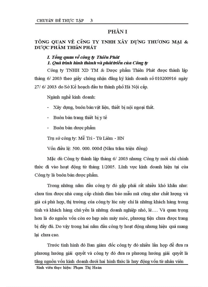 image for page Kế toán tiêu thụ và xác định kết quả tiêu thụ ở Công ty TNHH xây dựng, thương mại & dược phẩm Thiên Phát