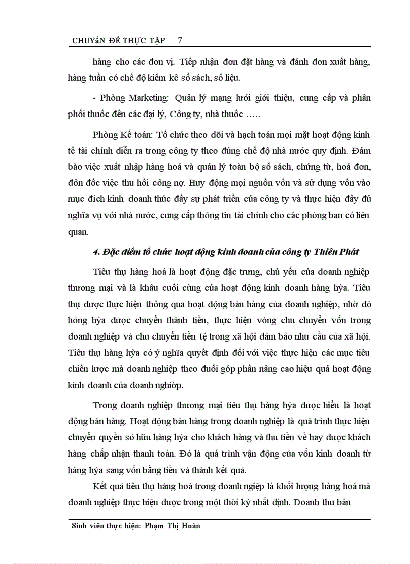 image for page Kế toán tiêu thụ và xác định kết quả tiêu thụ ở Công ty TNHH xây dựng, thương mại & dược phẩm Thiên Phát