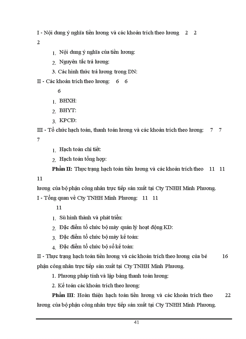 image for page Hạch toán tiền lương và các khoản trích theo lương của bộ phận công nhân trực tiếp sản xuất tại Công ty TNHH Minh Phương