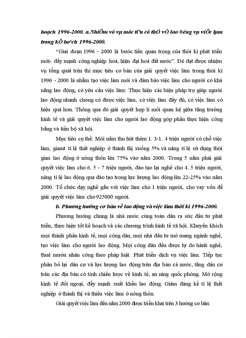 image for page Nhiệm vụ và các giải pháp giải quyết việc làm trong kế hoạch 5 năm 2001-2005 ở Việt Nam