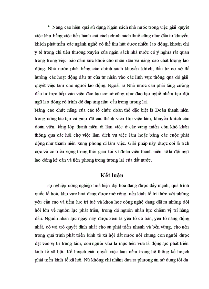 image for page Nhiệm vụ và các giải pháp giải quyết việc làm trong kế hoạch 5 năm 2001-2005 ở Việt Nam