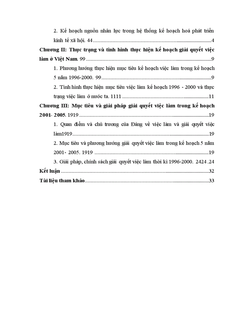 image for page Nhiệm vụ và các giải pháp giải quyết việc làm trong kế hoạch 5 năm 2001-2005 ở Việt Nam