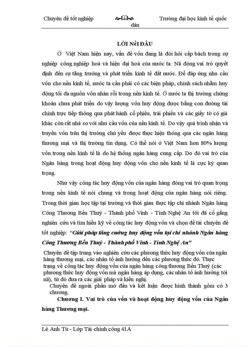 image for page Giải pháp tăng cường huy động vốn tại chi nhánh Ngân hàng Công Thương Bến Thuỷ - Thành Phố Vinh - Tỉnh Nghệ An