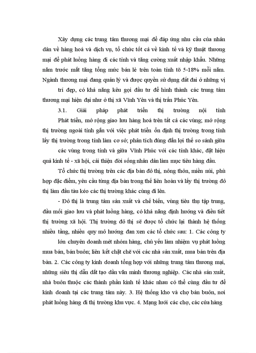 image for page Một số giải pháp phát triển thị trường hàng hoá của tỉnh Vĩnh Phúc đến năm 2010