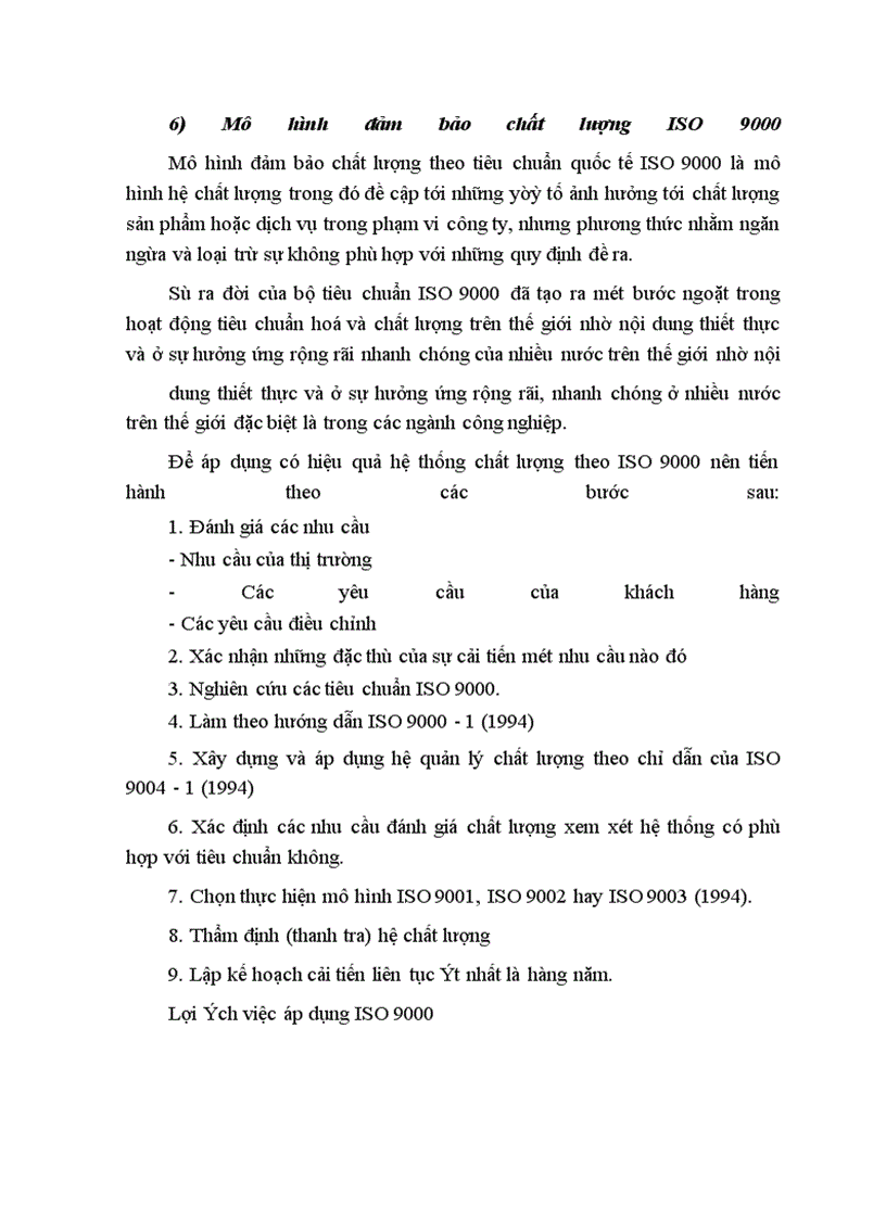 image for page Quản lý chất lượng - thực trạng và một số giải pháp nhằm áp dụng một cách hợp lý và hiệu quả hệ thống quản trị chất lượng trong các DNCN Việt Nam
