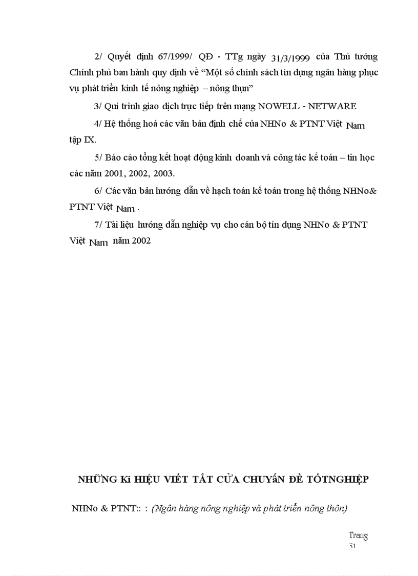 image for page Thực trạng và giải pháp Kế toán cho vay tại Ngân hàng Nông Nghiệp và phát triển nông thôn Thanh Hoá