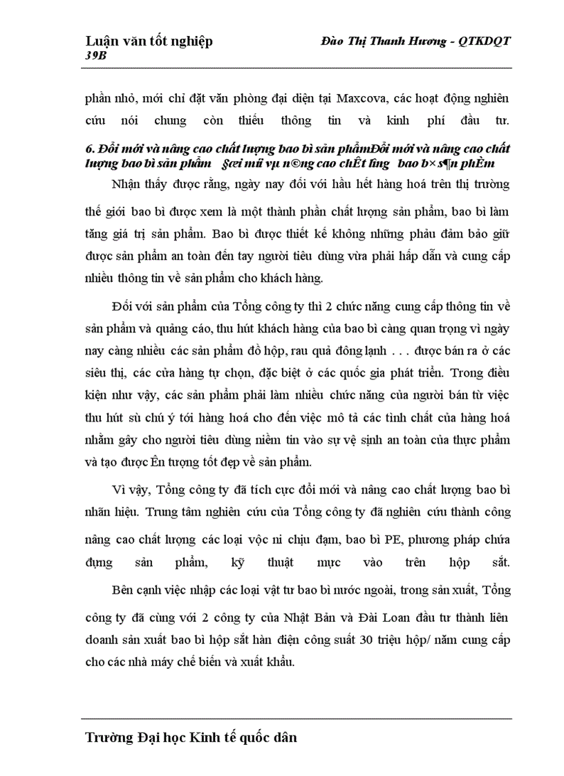 image for page Một số giải pháp nhằm thúc đẩy hoạt động xuất khẩu của Tổng công ty rau quả Việt Nam sang Viễn Đông - Liên Bang Nga