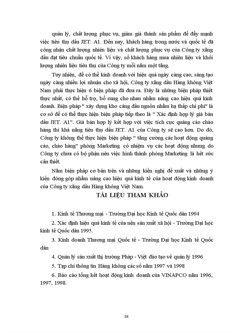 image for page Một số biện pháp góp phần nâng cao hiệu quả kinh doanh của Công ty xăng dầu Hàng không Việt Nam