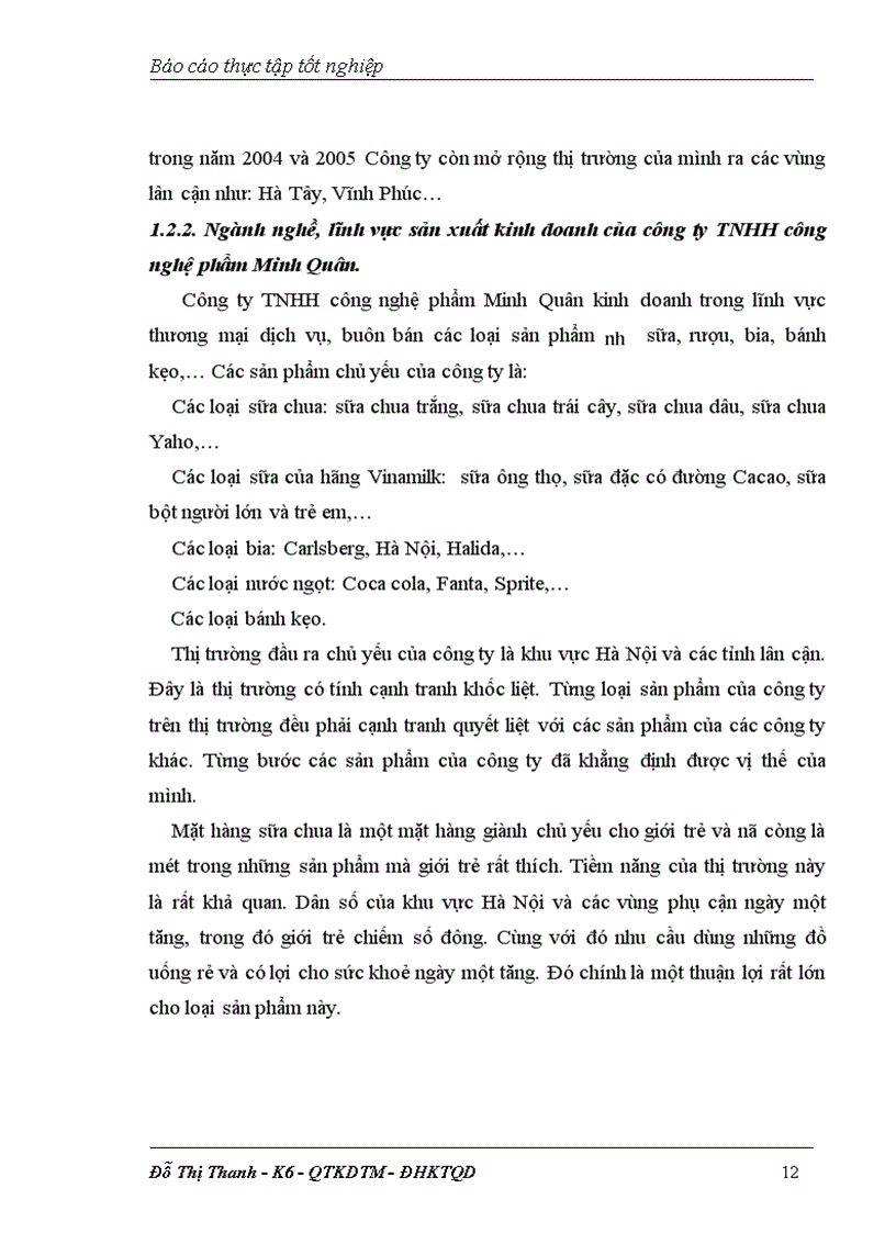 image for page Nội dung cơ bản của Marketing ứng dụng trong hoạt động kinh doanh và giới thiệu khái quát về Công ty TNHH công nghệ phẩm Minh Quân.