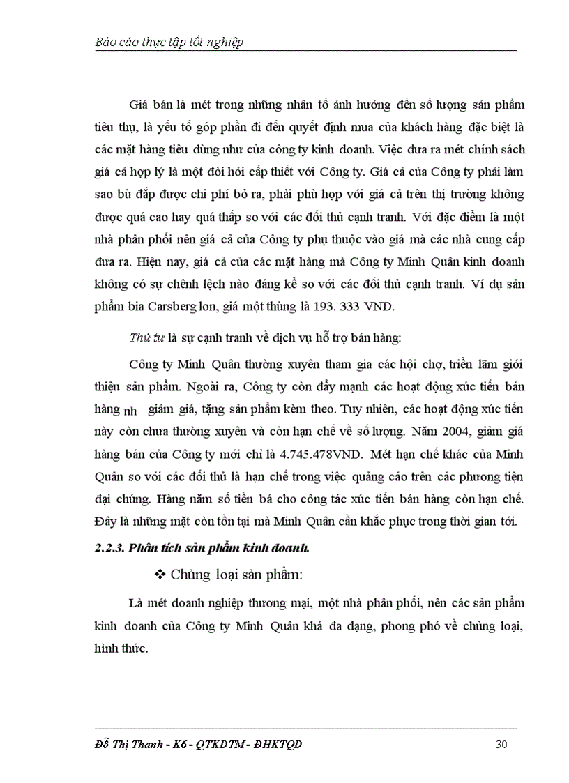 image for page Nội dung cơ bản của Marketing ứng dụng trong hoạt động kinh doanh và giới thiệu khái quát về Công ty TNHH công nghệ phẩm Minh Quân.