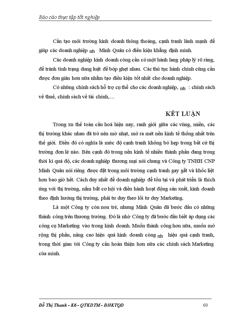 image for page Nội dung cơ bản của Marketing ứng dụng trong hoạt động kinh doanh và giới thiệu khái quát về Công ty TNHH công nghệ phẩm Minh Quân.