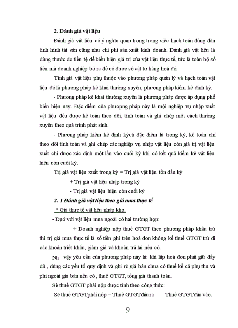 image for page Tổ chức công tác kế toán nguyên vật liệu và tình hình quản lý sử dụng nguyên vật liệu tại công ty xây dựng Sông Đà số 2