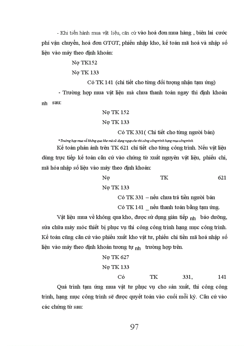 image for page Tổ chức công tác kế toán nguyên vật liệu và tình hình quản lý sử dụng nguyên vật liệu tại công ty xây dựng Sông Đà số 2