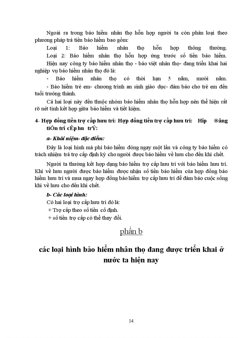 image for page Bàn về nghiệp vụ Bảo hiểm nhân thọ và các loại hình Bảo hiểm nhân thọ đang được triển khai ở Việt Nam hiện nay