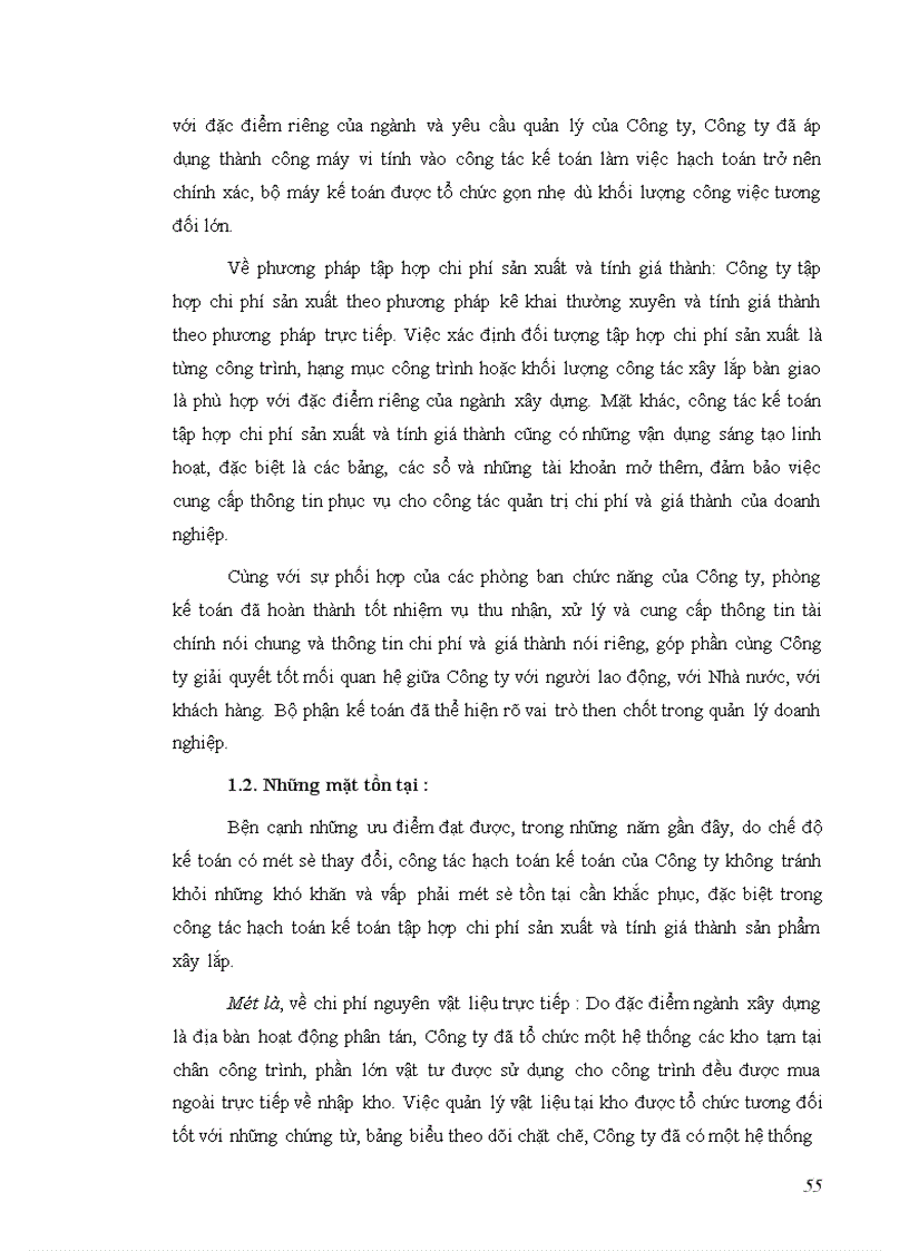 image for page Kế toán tập hợp chi phí sản xuất và tính giá thành sản phẩm xây lắp ở Công ty Cavico Việt Nam Thương Mại