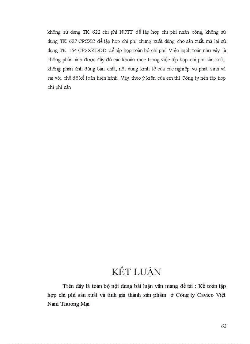 image for page Kế toán tập hợp chi phí sản xuất và tính giá thành sản phẩm xây lắp ở Công ty Cavico Việt Nam Thương Mại
