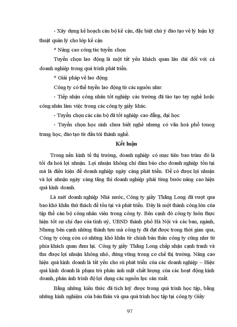 image for page Hiệu quả kinh doanh ở Công ty Giầy Thăng Long thực trạng và giải pháp